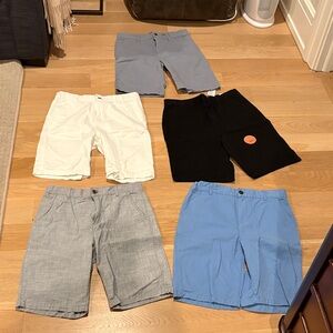 The Children's Place Kids Shorts lot of 5 shorts- Black, Blue, White, Gray